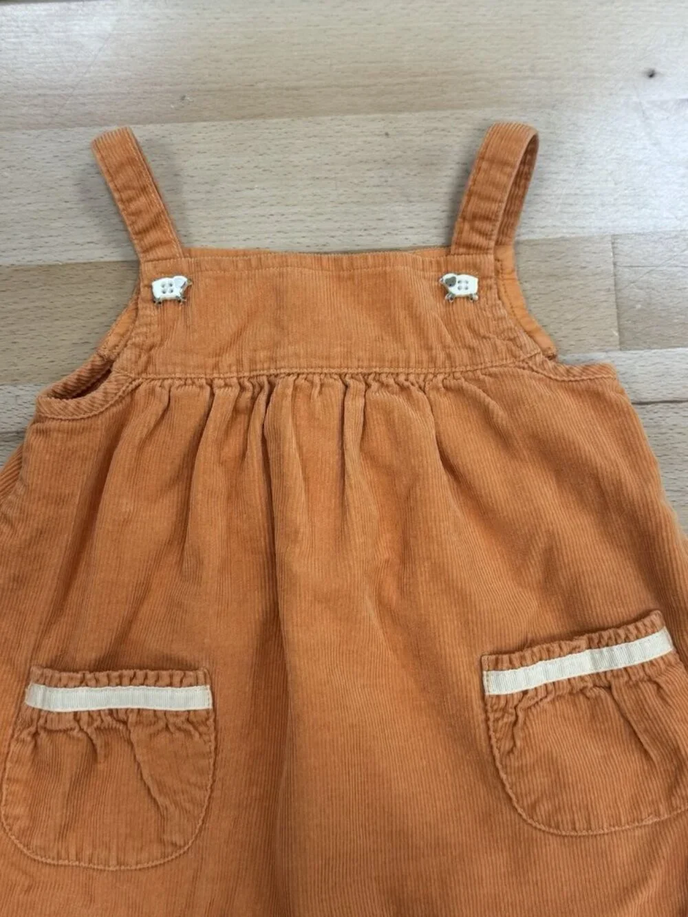 Gymboree Vintage Corduroy Sheep Jumper Set 2006 Wooly Pals Bodysuit/Dress